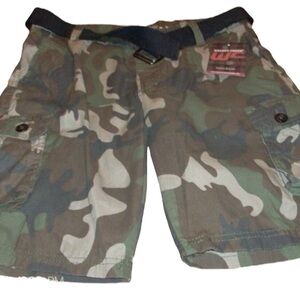 Walnut Creek Camo green tan Cell Pocket Cargo shorts